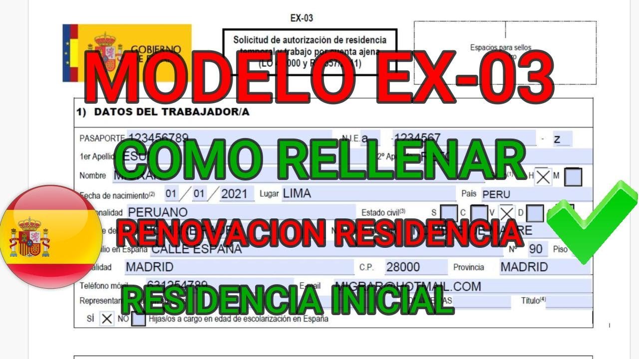 Cómo realizar la solicitud EX 03 correctamente y evitar errores comunes 1 solicitud ex 03